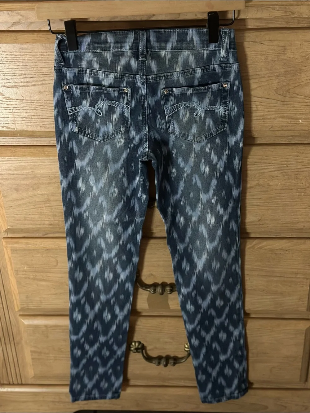 Justice Girls' Blue Patterned & Washed Simply Low Rise Jeans - 2-Pack | Size 12S